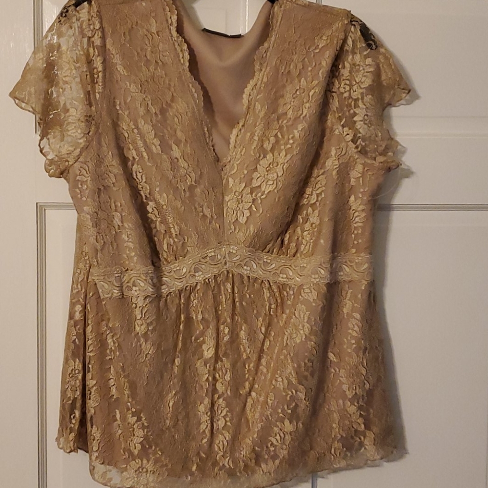 Plus dress blouse